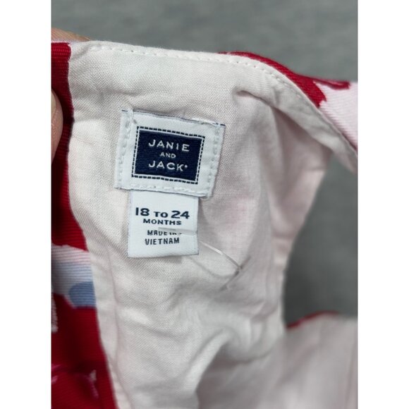 Janie and Jack Dress Toddler Girls Red Floral Sleeveless Dress 18-24 Mo‎ - Picture 8 of 8